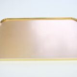 Kaymet Rose gold colored aluminum tray, UK 1970s