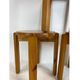 Set of three solid pine stools, 1970s.