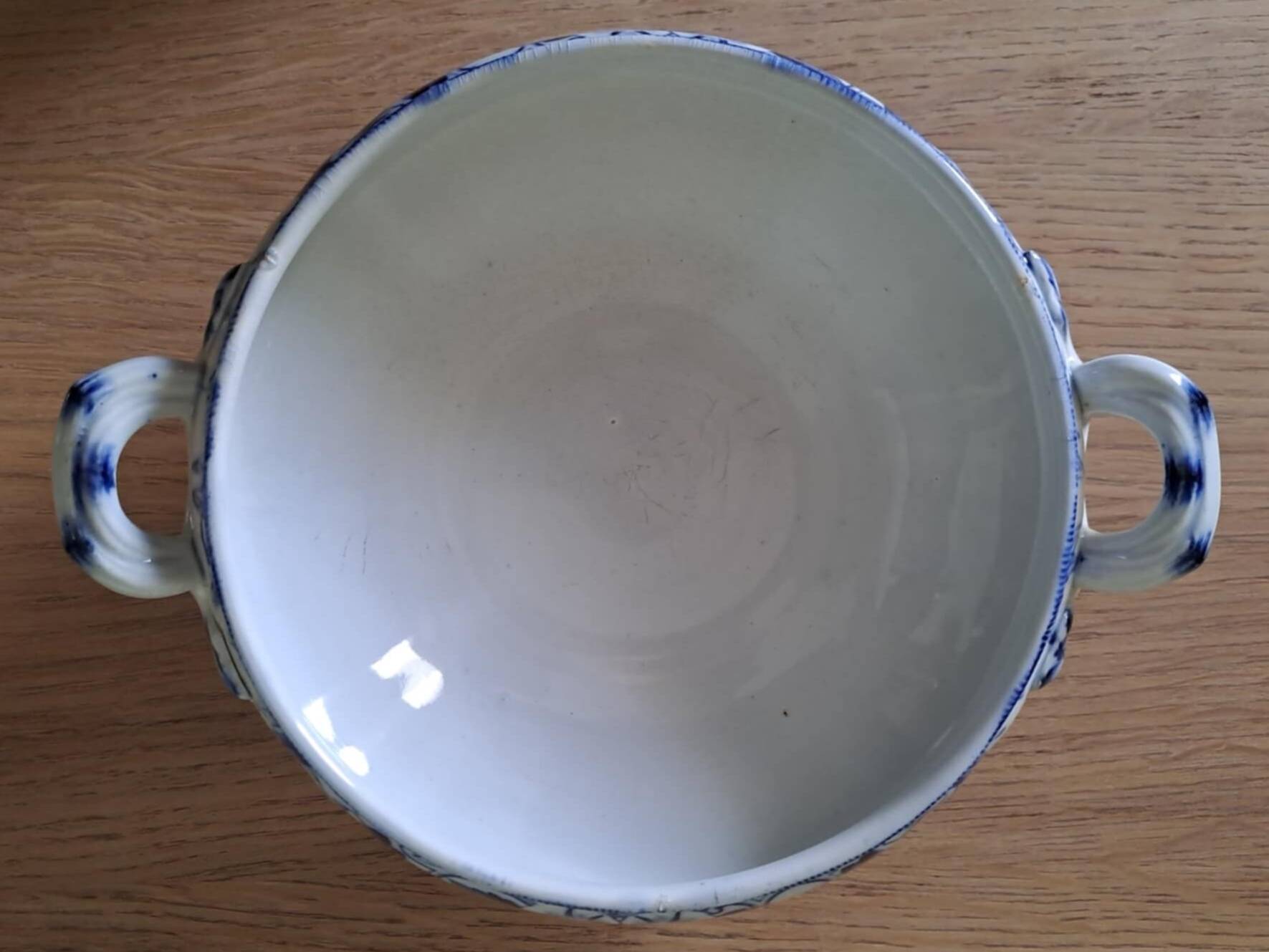 Creil Montereau iron clay vegetable dish