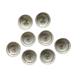 Porcelain cups, floral and gold decorations