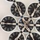 Composition of 13 Teti Wall Lights by Vico Magistretti for Artemide 1970 ABS Sp