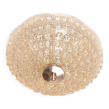 Carl Fagerlund Orrefors crystal wall or ceiling lamp, for Lyfa 1960s