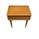 Oak and rattan bedside table