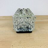 Wall lamp chiseled glass 50s