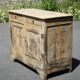 Old wooden sideboard, wooden furniture, brutalist storage furniture