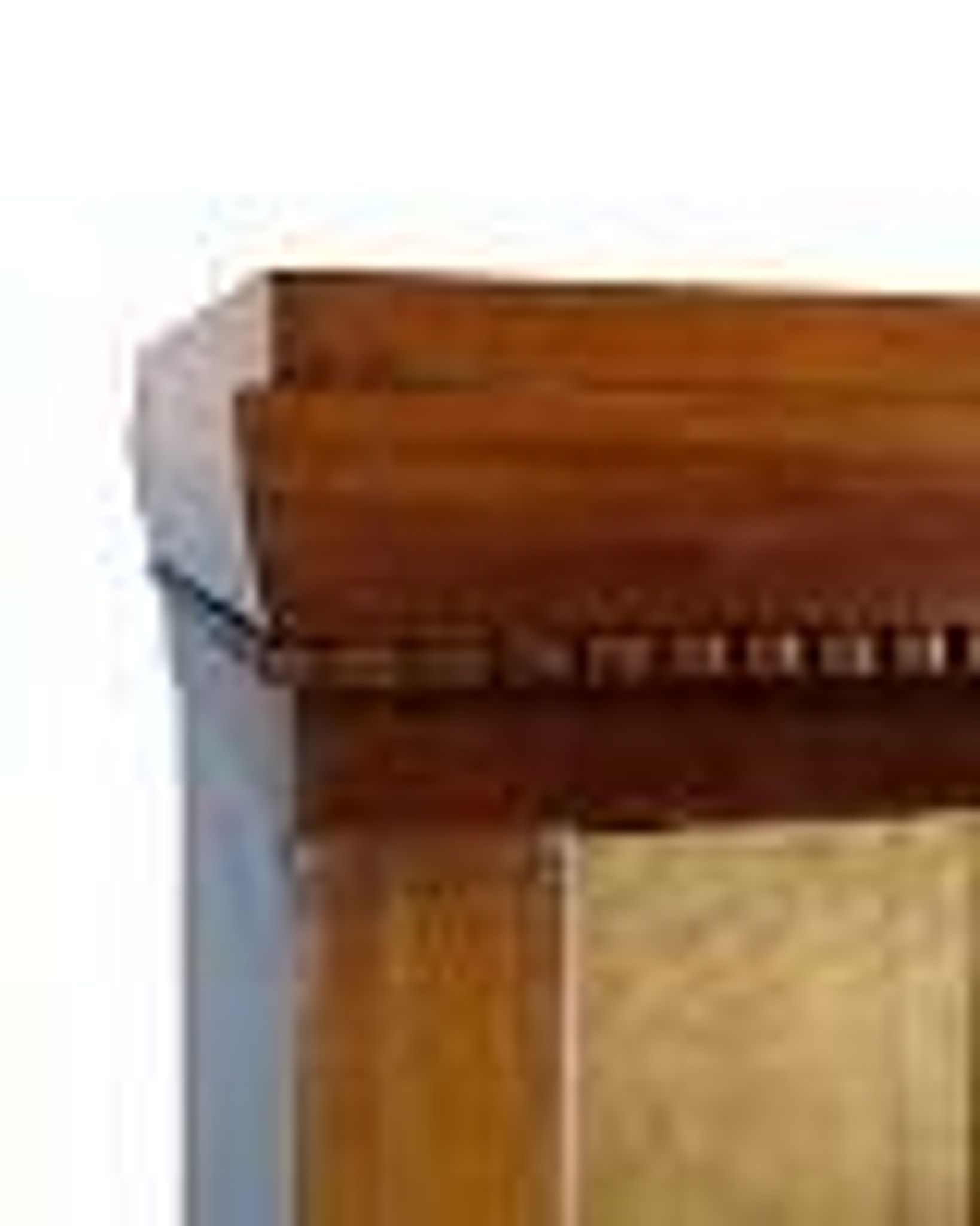 Antique display cabinet with adjustable shelves - Mahogany - Hand polished - 1920s