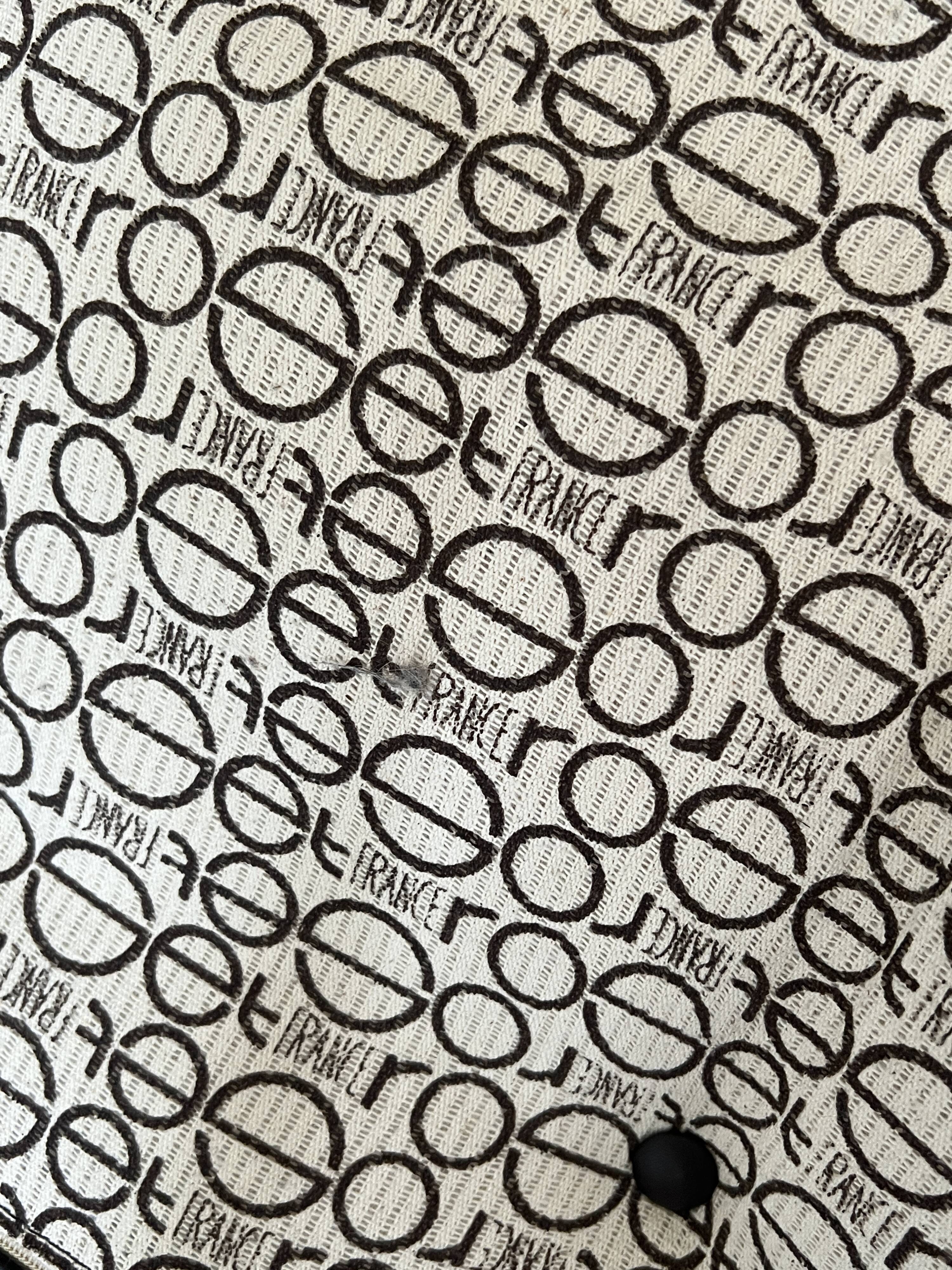 Marsala armchair in plexiglass & brown patchwork leather, Ligne Roset 1970