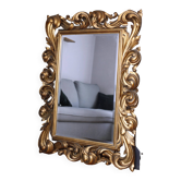 Exceptional carved gilded mirror 92x128 wood