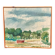 Original Swedish Oil on Canvas – “Milk Shed at Kaga” by Björn Svensk – Signed – Dated 1980 – Vintage & Framed