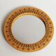 Vintage ceramic round mirror