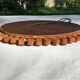 Round mirror edge handcrafted wood petals