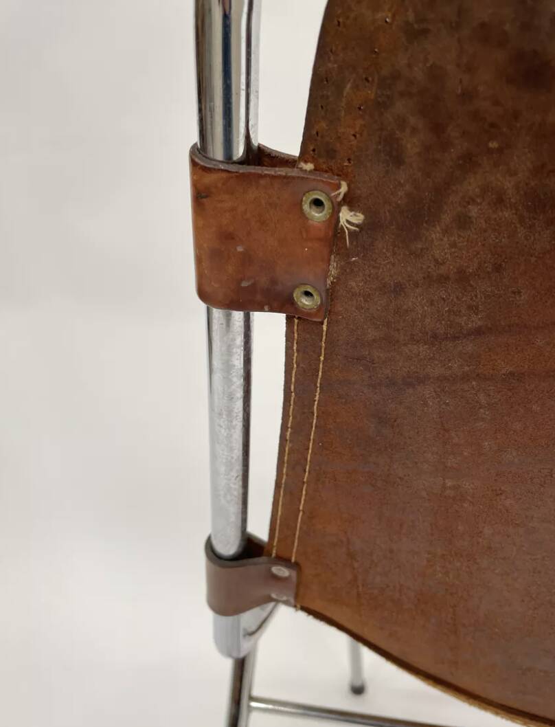 Mid Century Dal Vera Les Arcs Cognac Chair Design