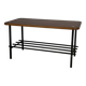 Vintage 50s design wood and metal coffee table