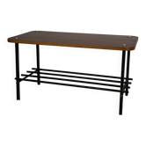 Vintage 50s design wood and metal coffee table