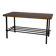 Vintage 50s design wood and metal coffee table