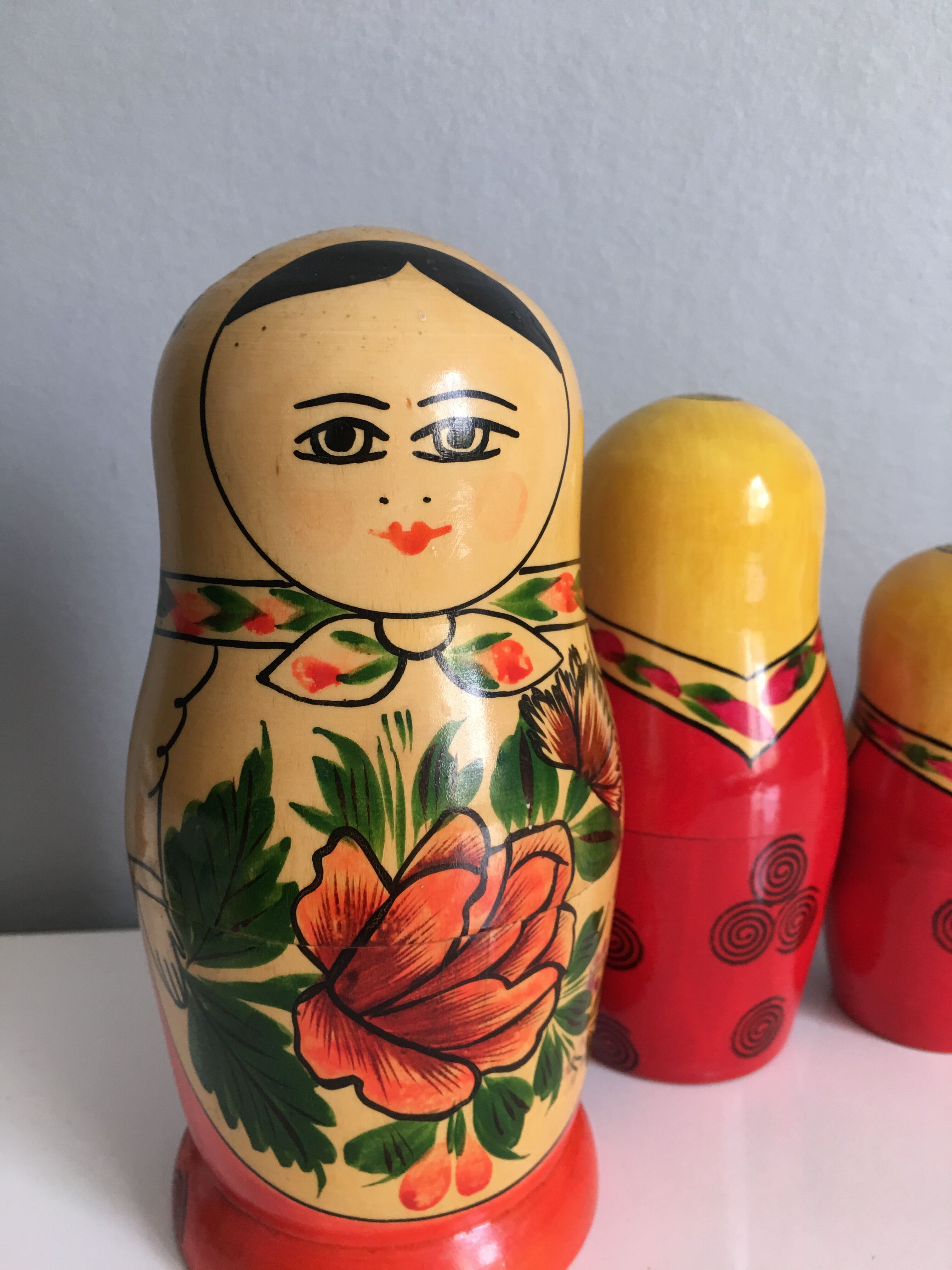 7 poupées russes Matriochka, vintage