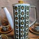 Boch la louvière – delta noix coffee service 1966 – vintage 25 pieces