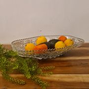 Cut glass fruit basket 70 ́s