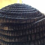 Large straw jar
