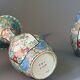 Pair of enamelled Japanese vases – Kutani, Japan, late 19th-early 20th century