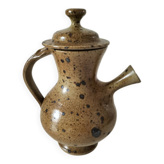 Pyrite stoneware ewer, potter's work, sculptural piece