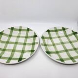 Plats de service Moulin des Loups Orchies modèle "Nappe" Vert  (lot de 9)