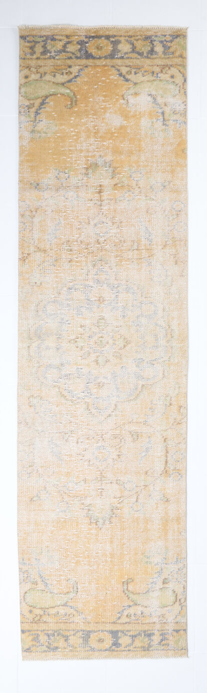 Antique oushak runner rug