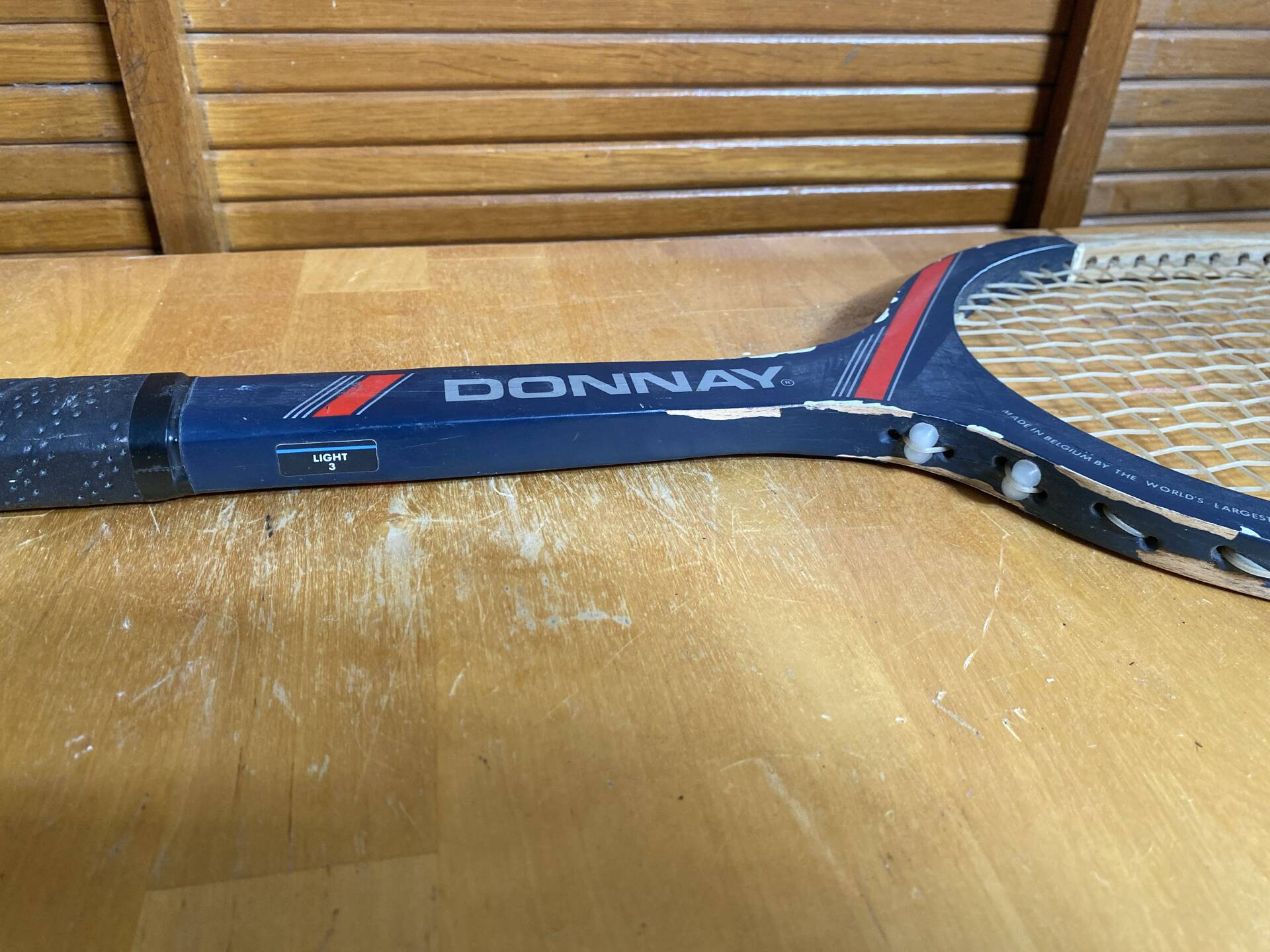 Vintage DONNAY Hit N°1 Wooden Tennis Racket Sport #E225