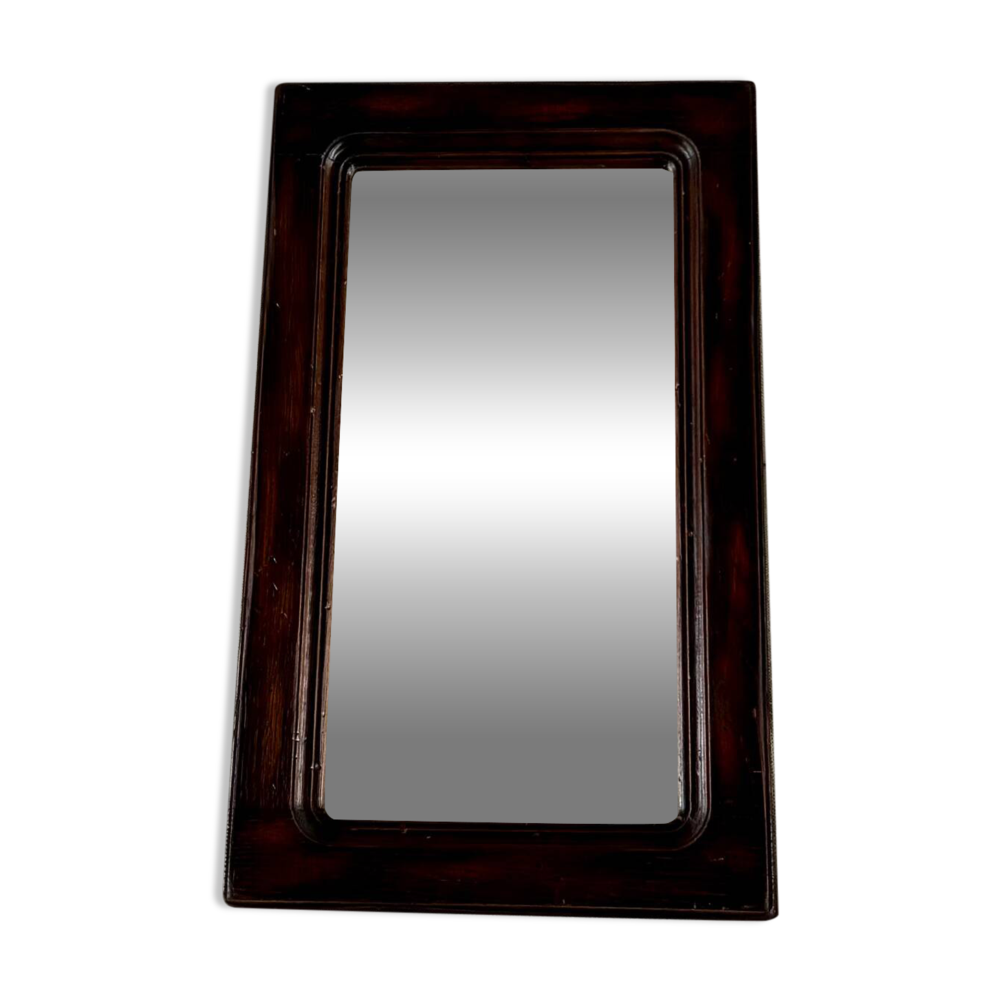Vintage wooden mirror – moulded frame – 1950s/60s