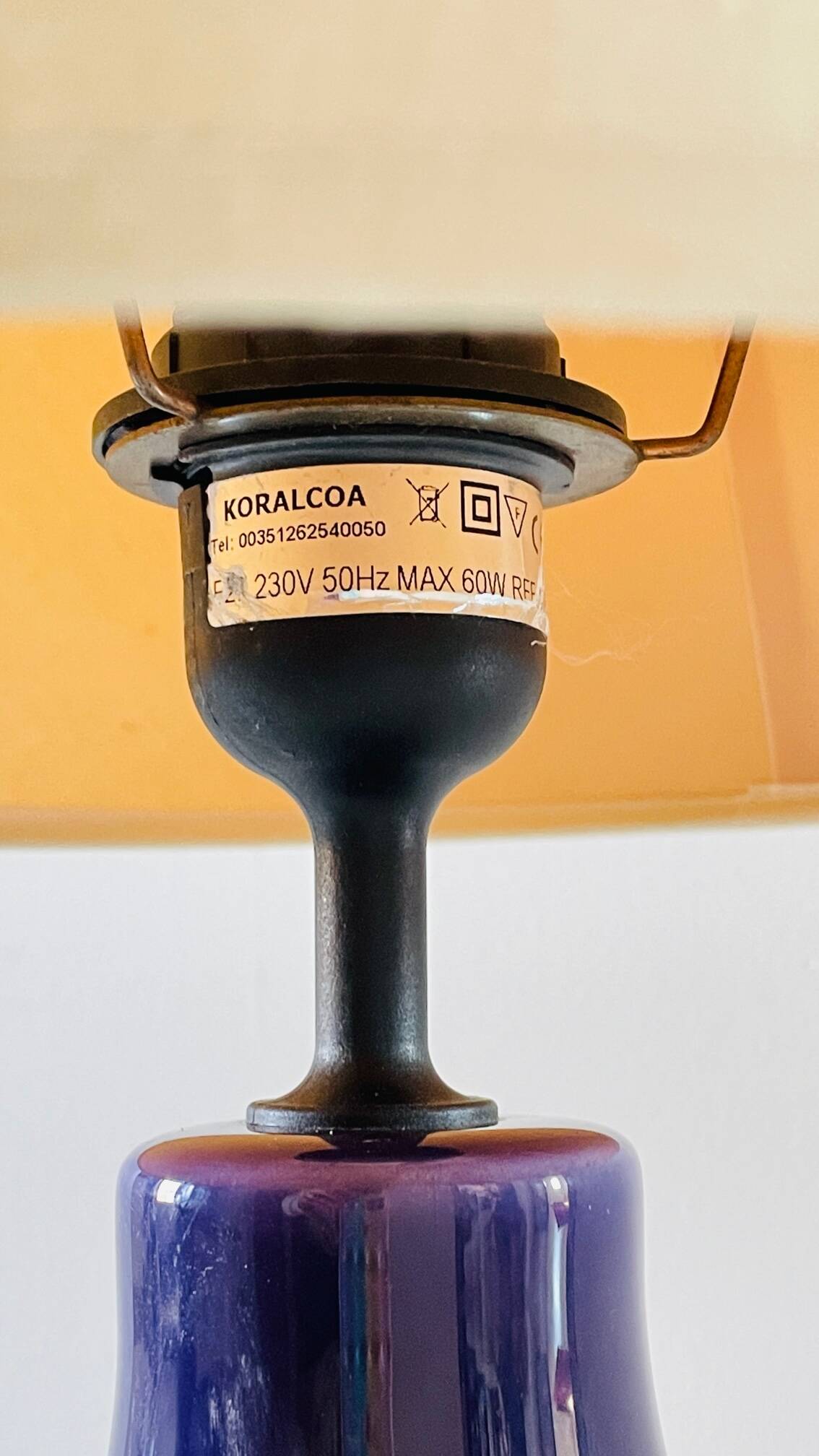 Ceramic lamp by Koralcoa