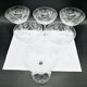 Series of 6 Champagne glasses Baccarat model Beauharnais