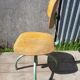 Former Anatomic metal workshop chair - seated - vintage adjustable wood file