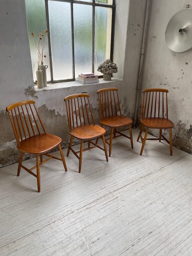 4 Scandinavian chairs Sweden Stolfabrik