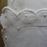 Pair of AL monogrammed pillowcases