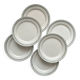 6 assiettes plates en terre de fer "Nobilis" U&C Sarreguemines