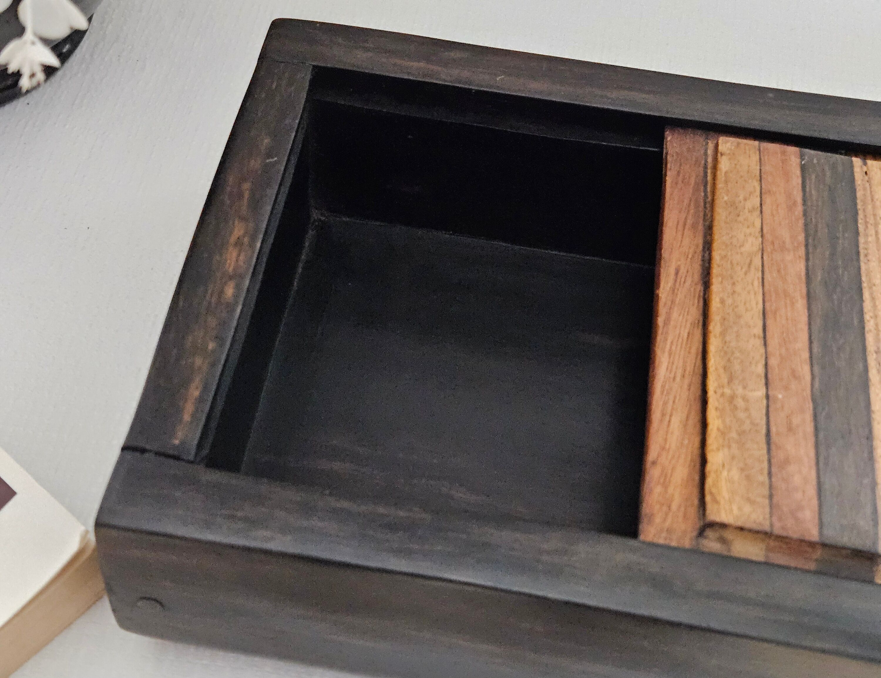 Coffret en ébène de macassar artisanal