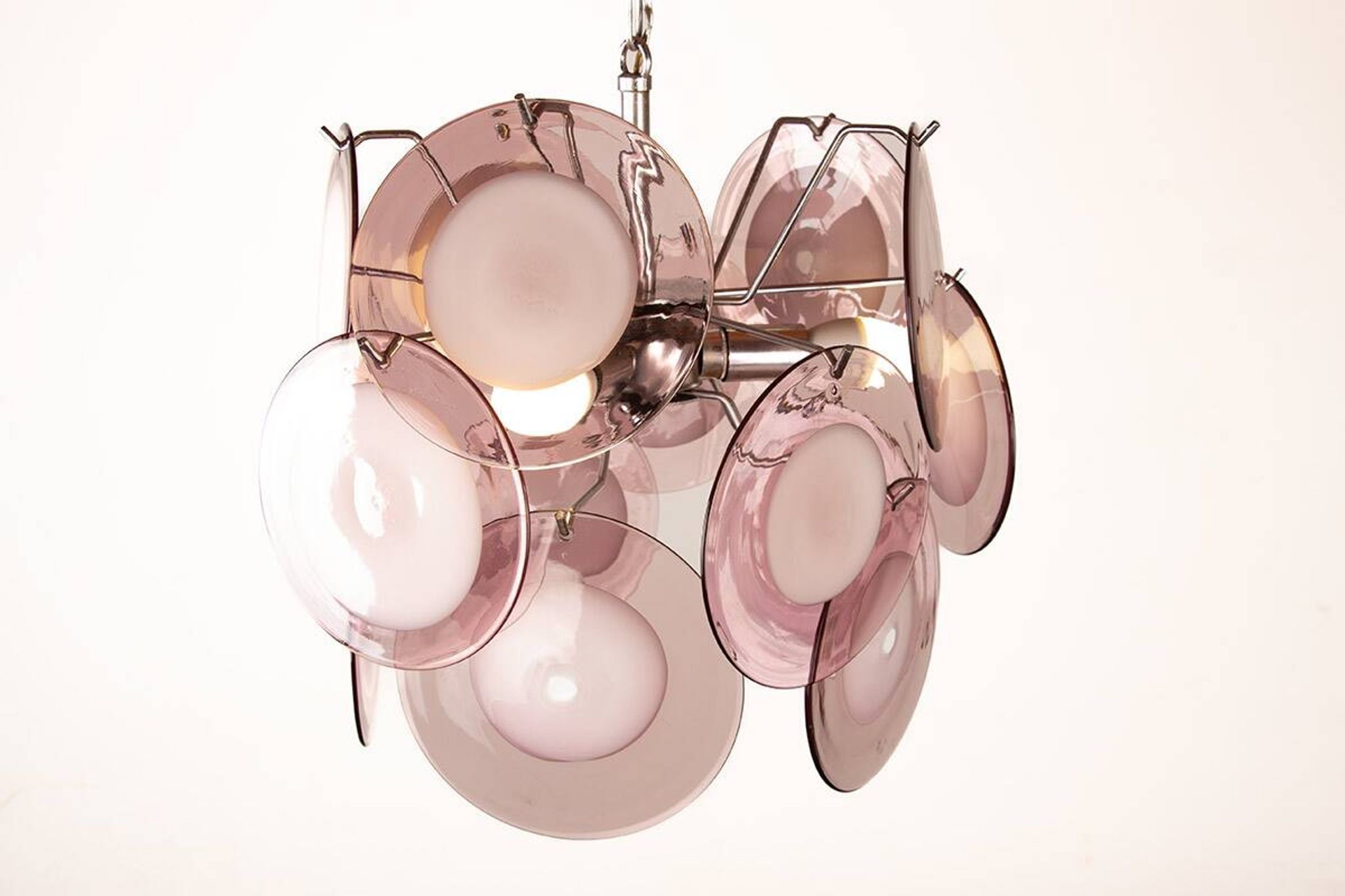 "Space Age" chandelier in Murano glass by Gino Vistosi 1970.
