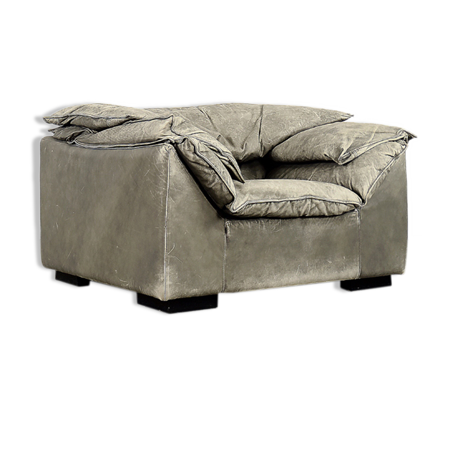 Vintage Danish Monza Leather Armchair by Jens Juul Eilersen for Niels Eilersen, 1970s