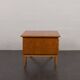 Teak and oak double-sided desk with X-shaped legs