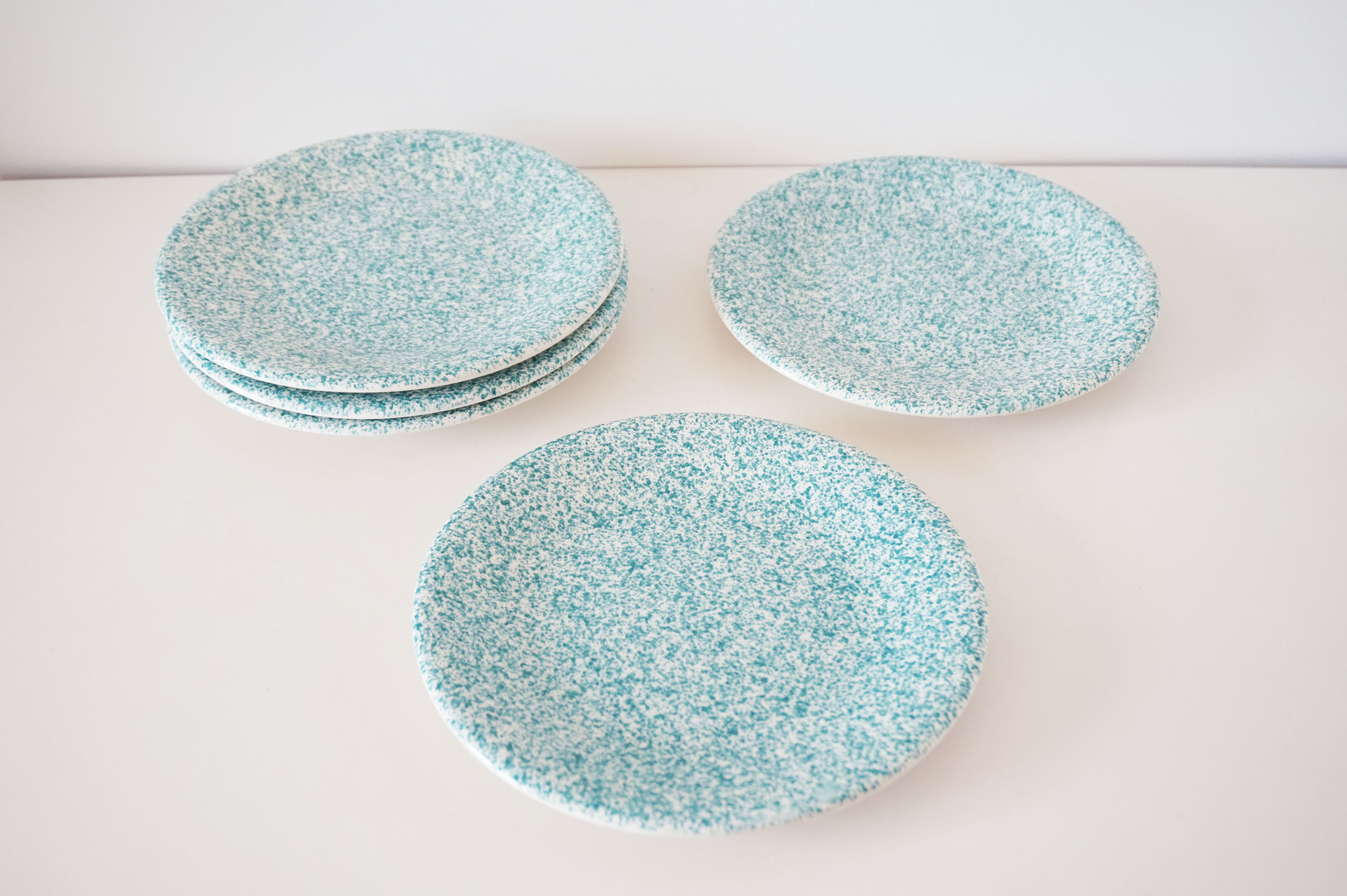 Set of 5 Italian plates Ceramica Dalia Castelforte