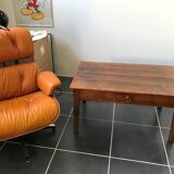 Rustic farm coffee table with 1 1950 cherry drawer