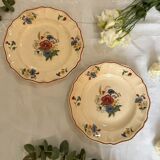 Set of 2 Sarreguemines plates