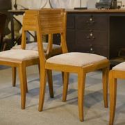 Ensemble de 6 chaises en chêne par Gaston Poisson 1940’s
