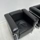 Fauteuils LC2 vintage des années 90 par Le Corbusier et Charlotte Perriand pour Cassina