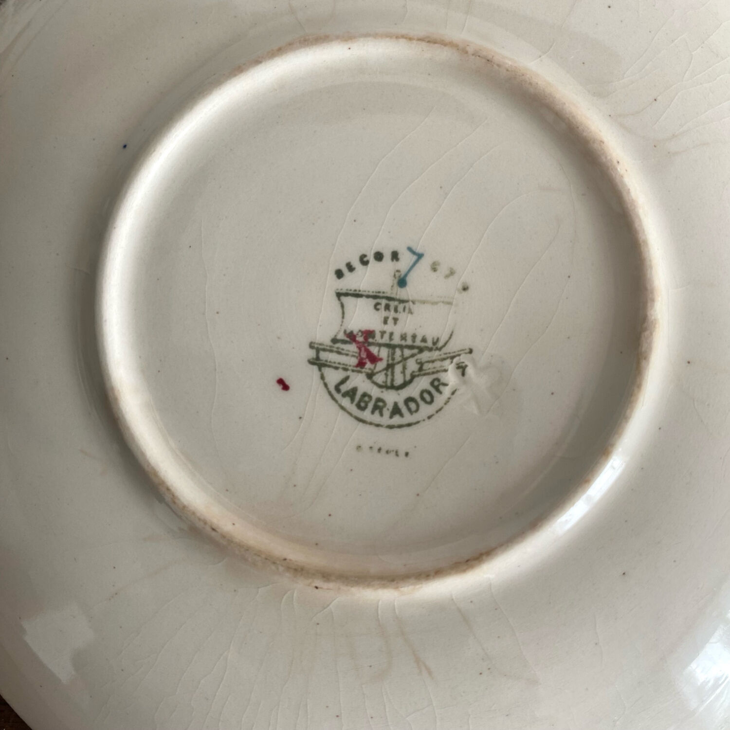 Ironstone cup Creil and Montereau