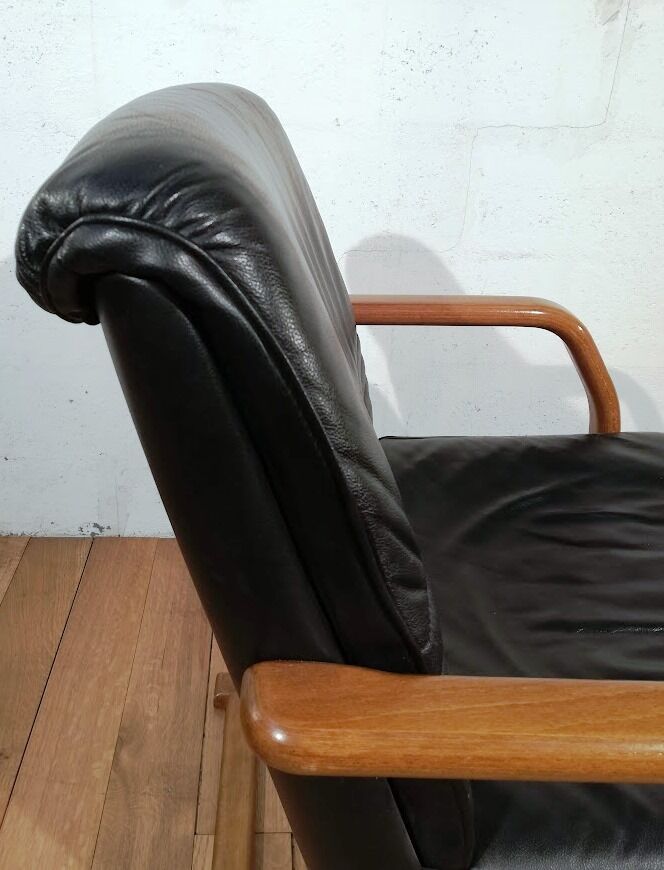 Fauteuil vintage en cuir