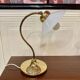 Pair of glass and metal lamps, Scandinavian design, 1960s.