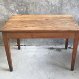Small oak farmhouse table with large drawer - 110 cm