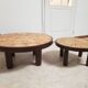 Duo coffee tables Roger Capron model Garrigue