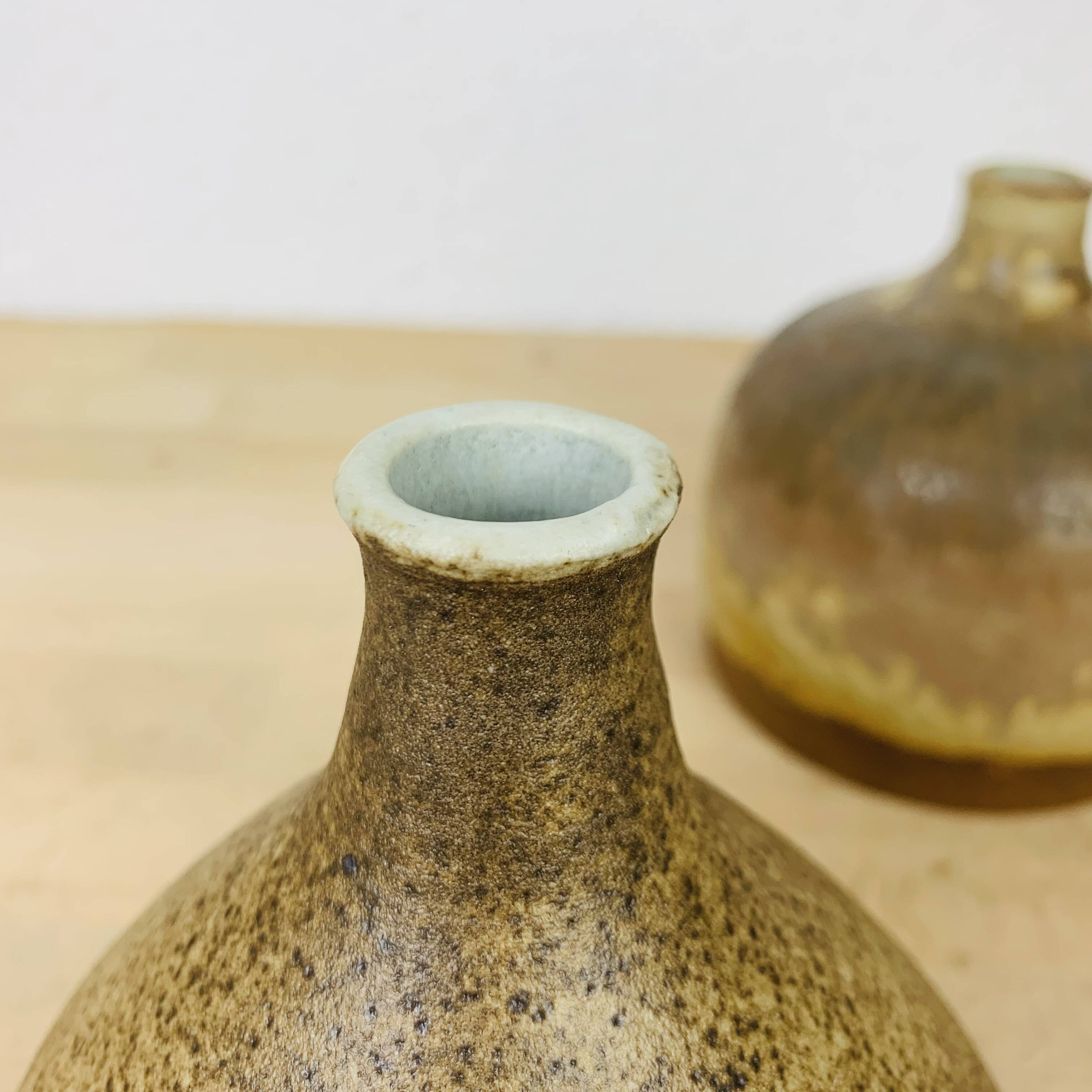 Pair of vintage stoneware vases
